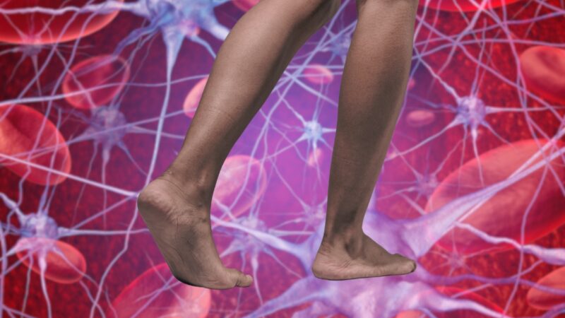 A Close-Up Image of A Person's Legs Indicating Improved Blood Circulation, Enhanced by Vitamins